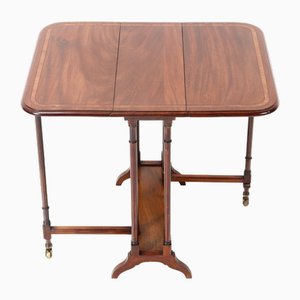 19th Century English Spider Leg Table with Drop Leaves in Walnut-MY-1718210