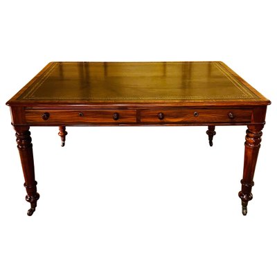 19th Century English Victorian Partner Desk, 1890s-FLW-1402051