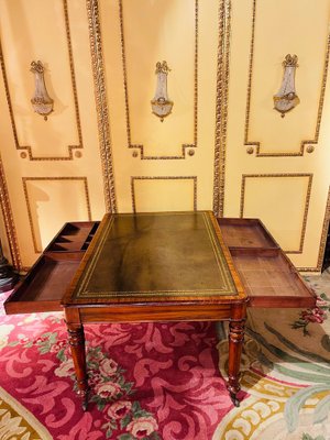 19th Century English Victorian Partner Desk, 1890s-FLW-1402051