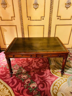 19th Century English Victorian Partner Desk, 1890s-FLW-1402051