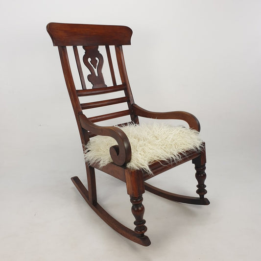 19th Century English Wooden Rocking Chair