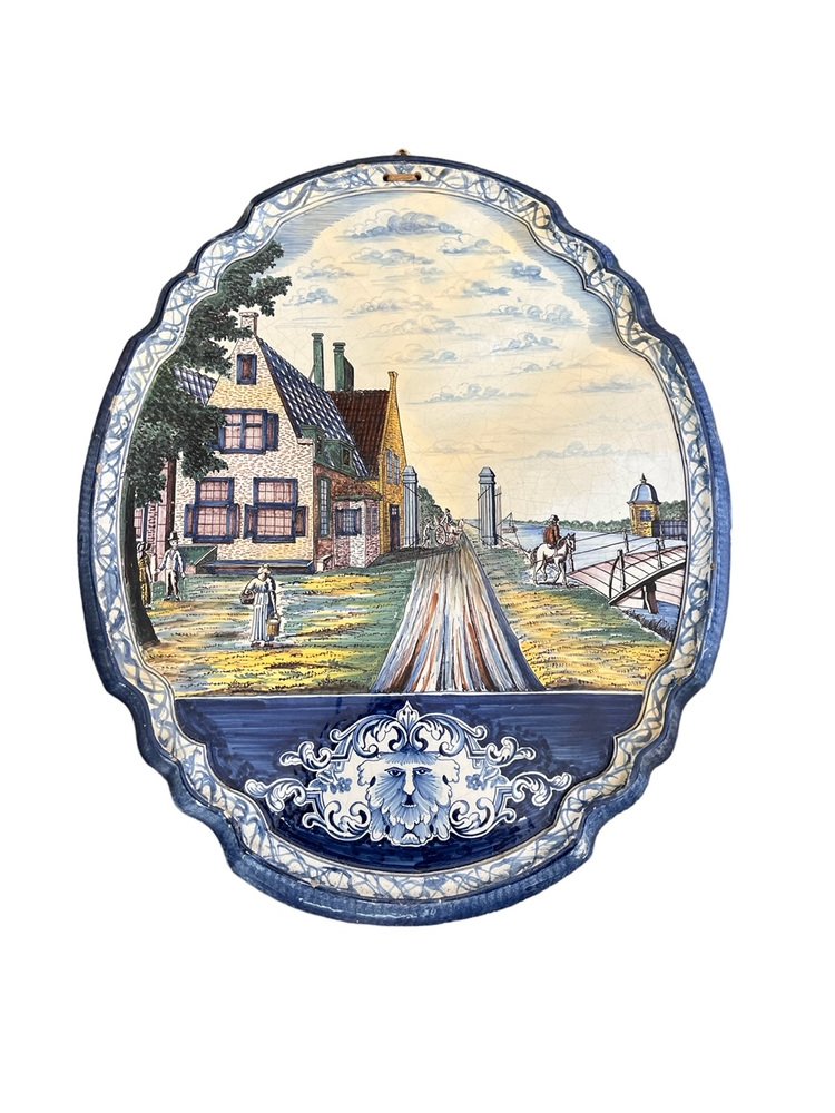 19th Century Faience Wall Tile, Netherlands