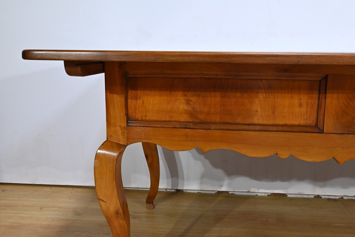 19th Century Farm Table with Extensions in Cherry Wood