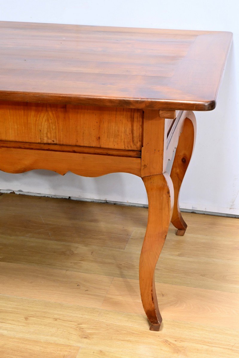 19th Century Farm Table with Extensions in Cherry Wood