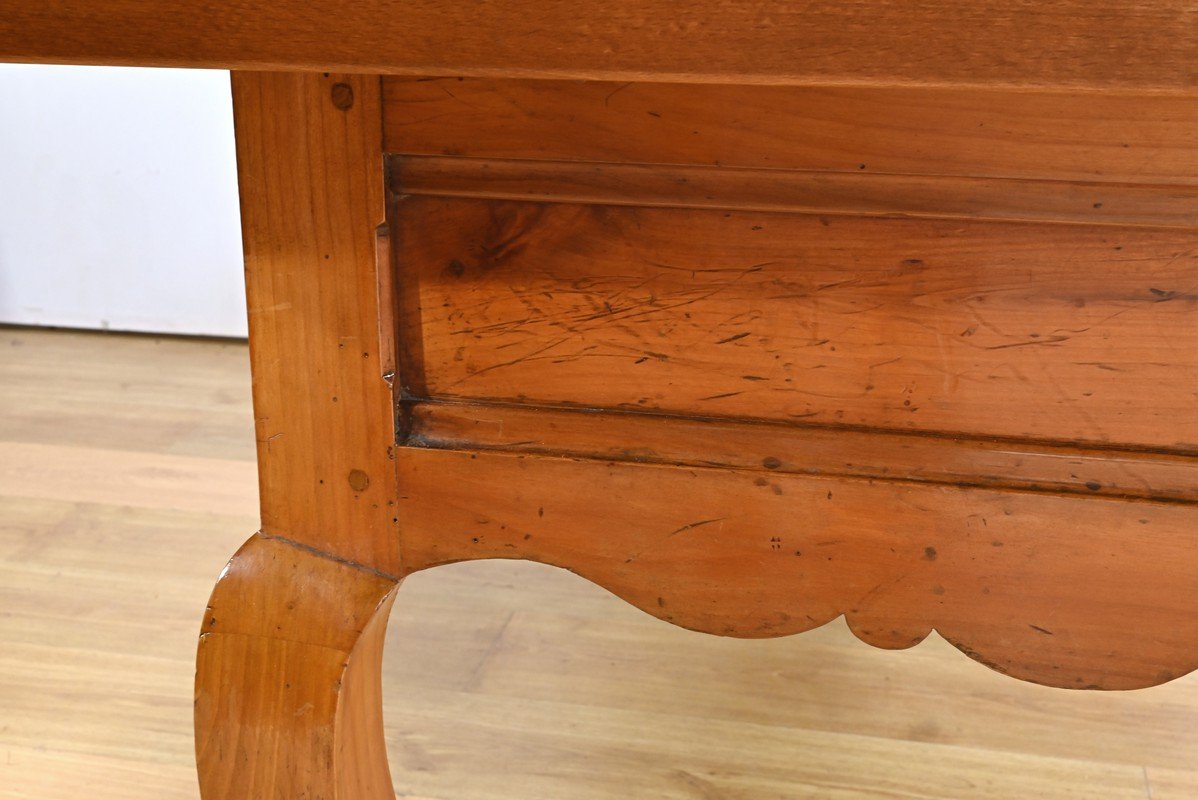 19th Century Farm Table with Extensions in Cherry Wood