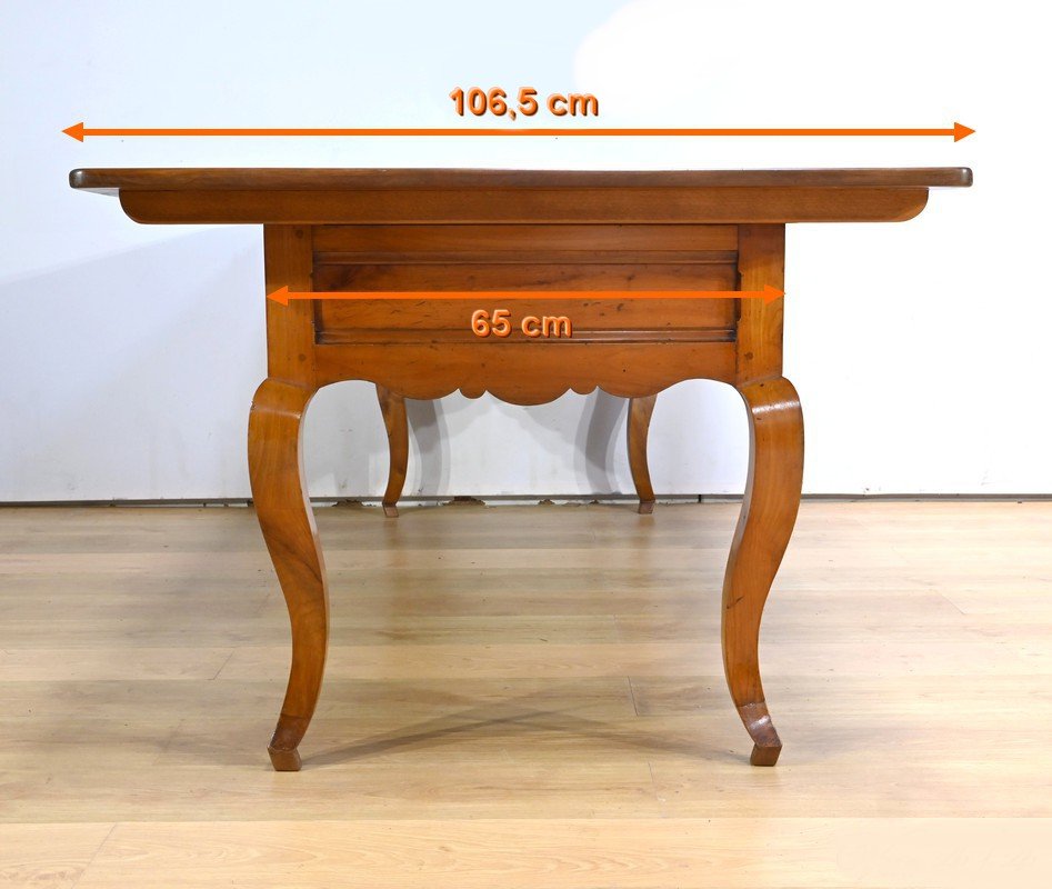 19th Century Farm Table with Extensions in Cherry Wood