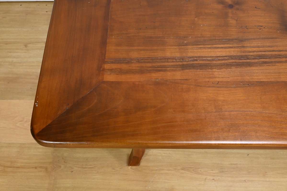 19th Century Farm Table with Extensions in Cherry Wood