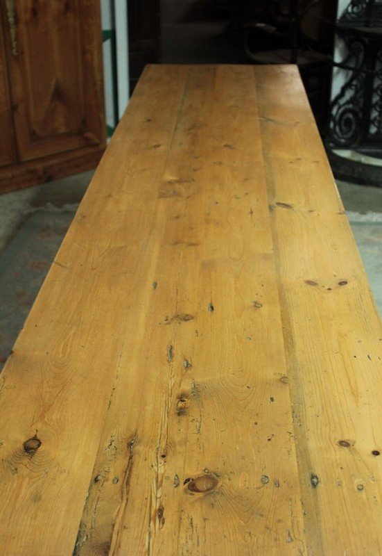 19th Century Fir Monastery Table