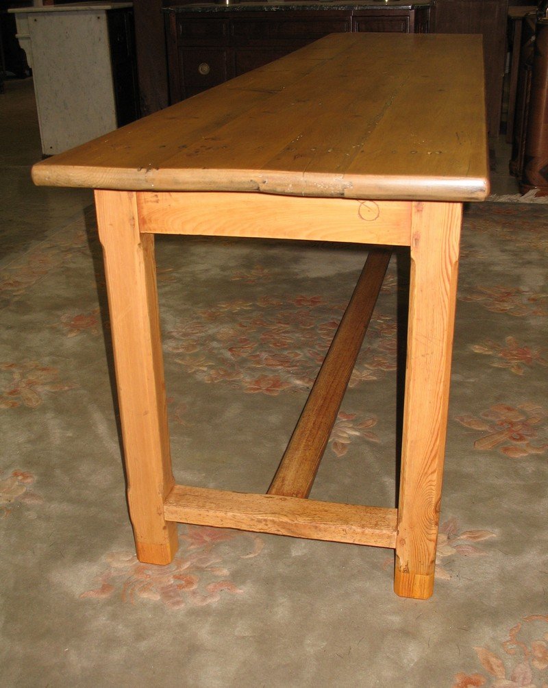 19th Century Fir Monastery Table