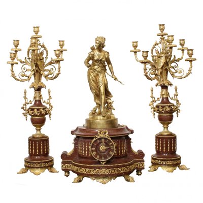 19th Century Fireplace Set, Set of 3