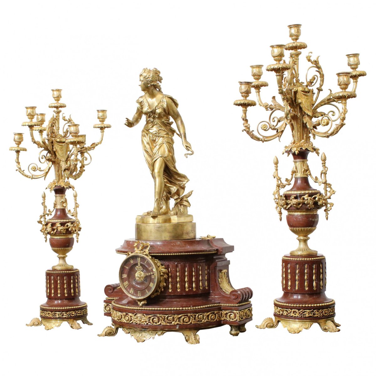 19th Century Fireplace Set, Set of 3