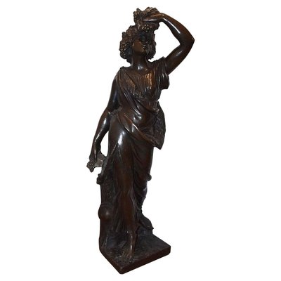 19th-Century Follower of Bacchus Bronze Sculpture-ZCI-752775