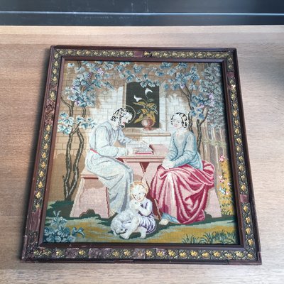 19th Century Framed Handwoven Tapestry-WQQ-963928