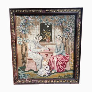 19th Century Framed Handwoven Tapestry-WQQ-963928