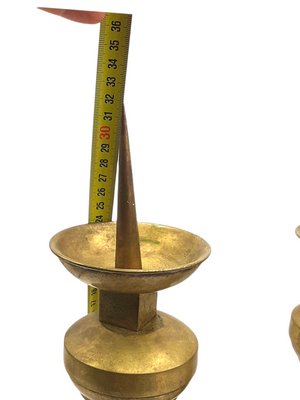 19th Century French Bronze Candle Holders, Set of 2-TCS-1143932