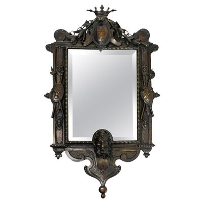 19th Century French Bronze Mirror-UCH-1224151