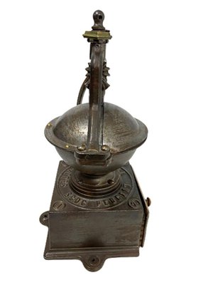 19th Century French Cast Iron Coffee Grinder-UCH-1328700