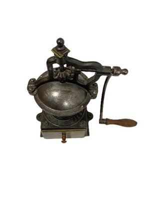 19th Century French Cast Iron Coffee Grinder-UCH-1328700