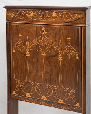 19th Century French Charles X Secretaire in Wood with Maple Inlays-KKK-1347605