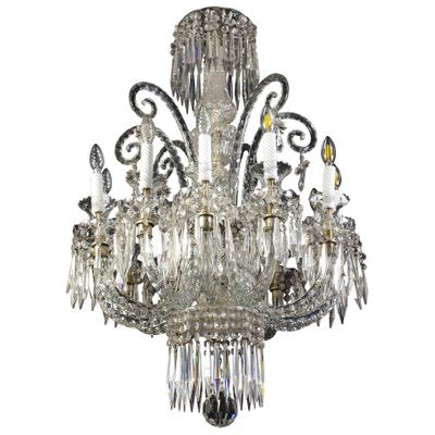 19th-Century French Crystal Chandelier, 1880s-MBH-1032716