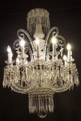 19th-Century French Crystal Chandelier, 1880s-MBH-1032716