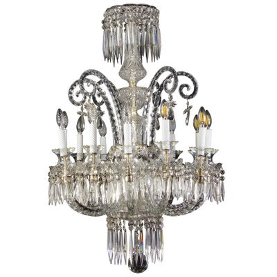 19th-Century French Crystal Chandelier, 1880s-MBH-1032716