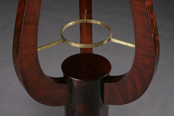 19th Century French Empire Lyra-Shaped Curly-Legged Side Table, 1815-FLW-1402104