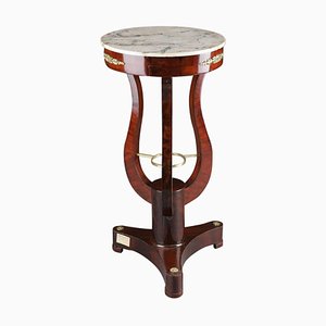 19th Century French Empire Lyra-Shaped Curly-Legged Side Table, 1815-FLW-1402104