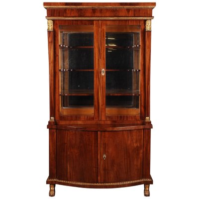 19th Century French Empire Style Mahogany Vitrine-FLW-1401909