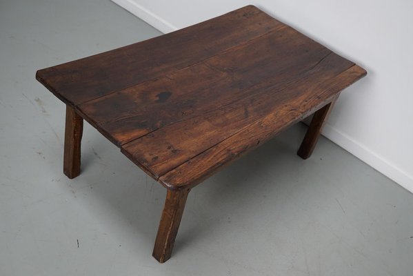 19th Century French Farmhouse Rustic Oak Coffee Table-XO-2035111