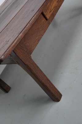 19th Century French Farmhouse Rustic Oak Coffee Table-XO-2035111