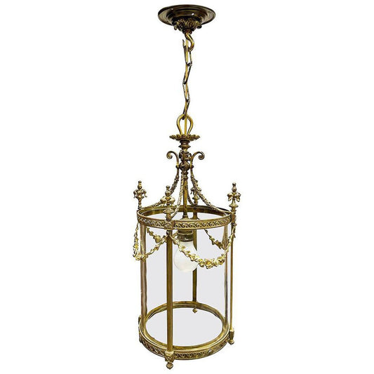 19th Century French Gilt Bronze Lantern