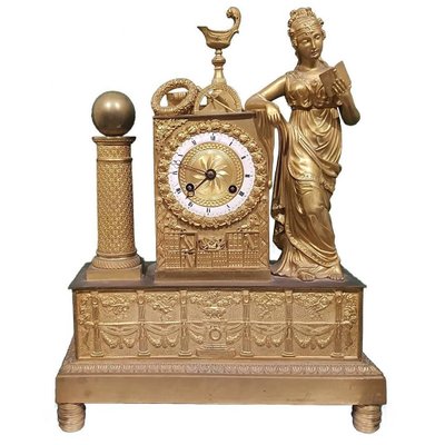 19th Century French Gold-Plated Bronze Shelf Clock-ZCI-751795