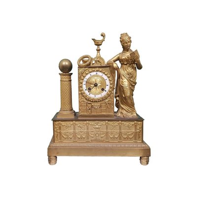 19th Century French Gold-Plated Bronze Shelf Clock-ZCI-751795