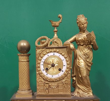 19th Century French Gold-Plated Bronze Shelf Clock-ZCI-751795