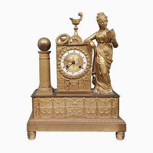 19th Century French Gold-Plated Bronze Shelf Clock-ZCI-751795