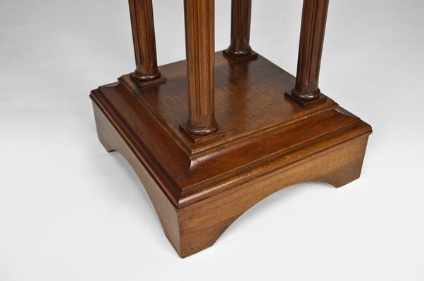 19th Century French Gothic Revival Walnut High Side Table-XNH-754044