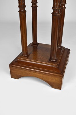 19th Century French Gothic Revival Walnut High Side Table-XNH-754044