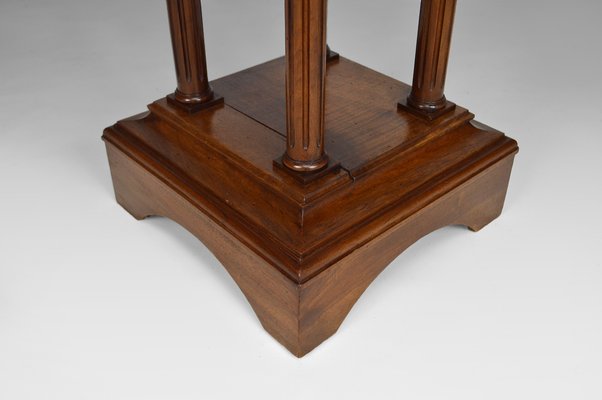 19th Century French Gothic Revival Walnut High Side Table-XNH-754044