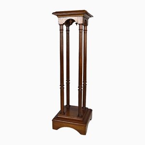 19th Century French Gothic Revival Walnut High Side Table-XNH-754044