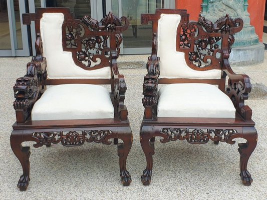 19th Century French Living Room Set by Perret & Vibert for La Maison des Bambous, Set of 3-SYQ-700663