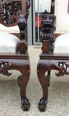 19th Century French Living Room Set by Perret & Vibert for La Maison des Bambous, Set of 3-SYQ-700663