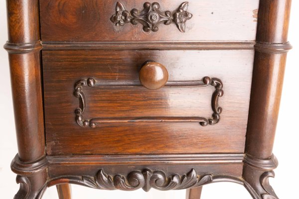 19th Century French Louis XV Chestnut Nightstand-RIU-1363555