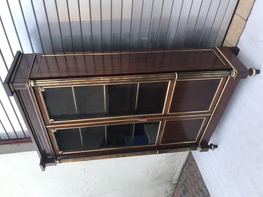 19th Century French Louis XVI Style Display Case with Napoleon III Elements-WQQ-1807257