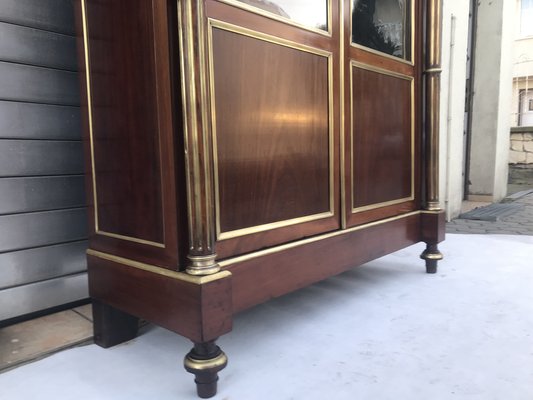 19th Century French Louis XVI Style Display Case with Napoleon III Elements-WQQ-1807257