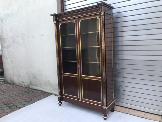 19th Century French Louis XVI Style Display Case with Napoleon III Elements-WQQ-1807257