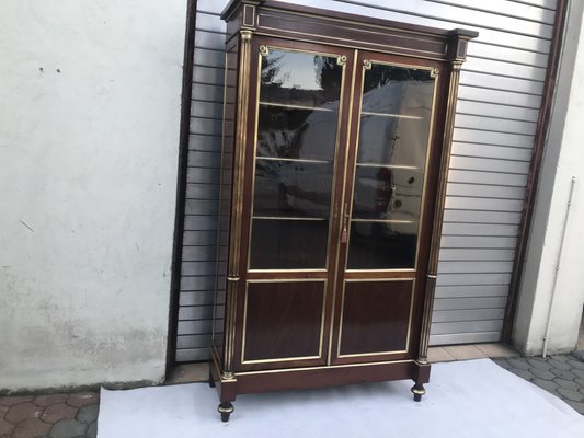 19th Century French Louis XVI Style Display Case with Napoleon III Elements-WQQ-1807257