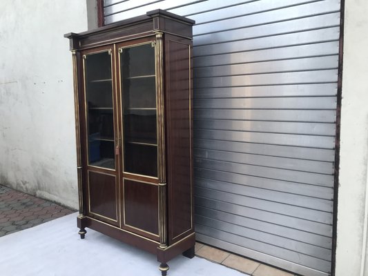 19th Century French Louis XVI Style Display Case with Napoleon III Elements-WQQ-1807257