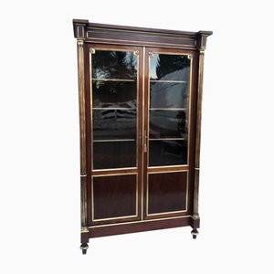 19th Century French Louis XVI Style Display Case with Napoleon III Elements-WQQ-1807257