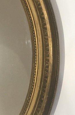 19th Century French Louis XVI Wood and Gold Stuck Mirror-BA-699488